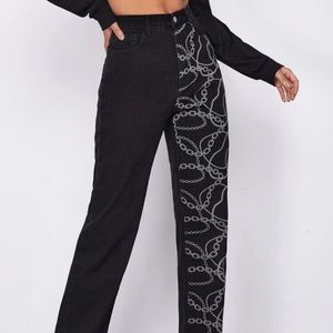 NWOT shein black mom jeans